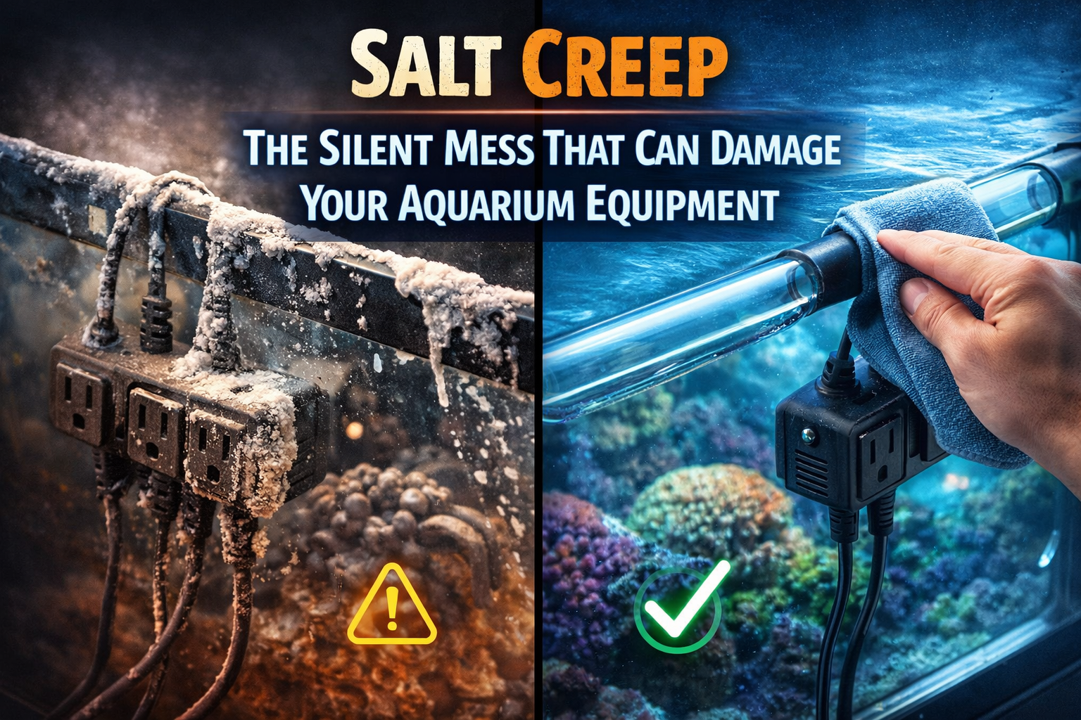 Salt Creep: The Silent Mess That Can Damage Your Aquarium Equipment
