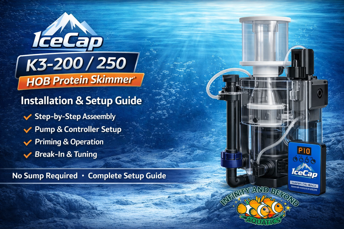 IceCap K3-200/250 HOB Skimmer Instructions (Step-by-Step Setup Guide)