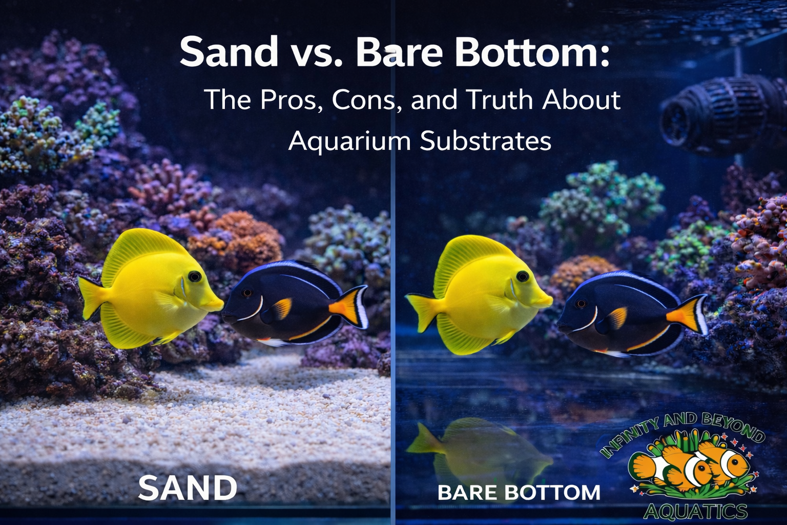 Sand vs. Bare Bottom: The Pros, Cons, and Truth About Aquarium Substrates