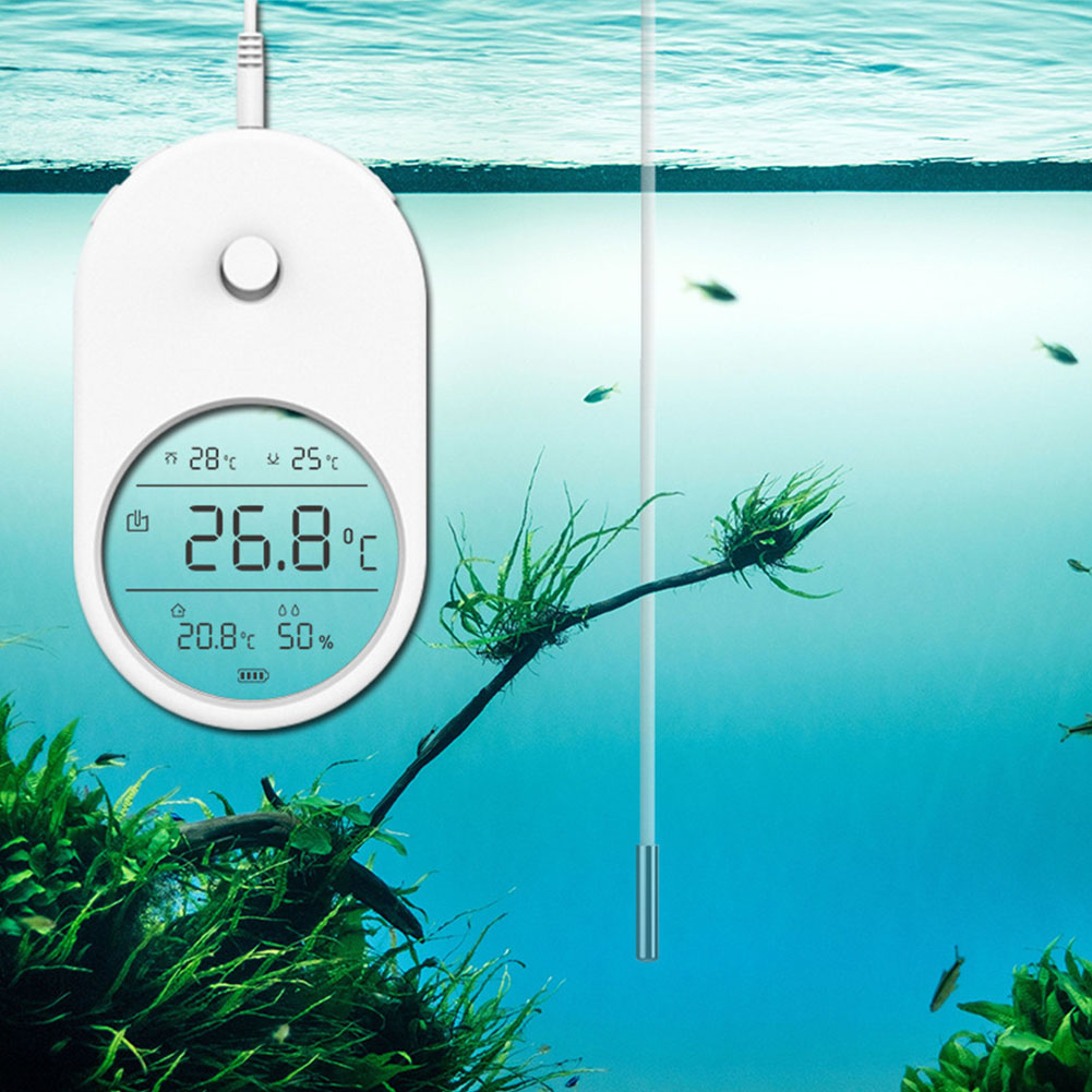 Aquarium Temperature Alert Monitor – Digital Thermometer for Fish, Reef & Turtle Tanks