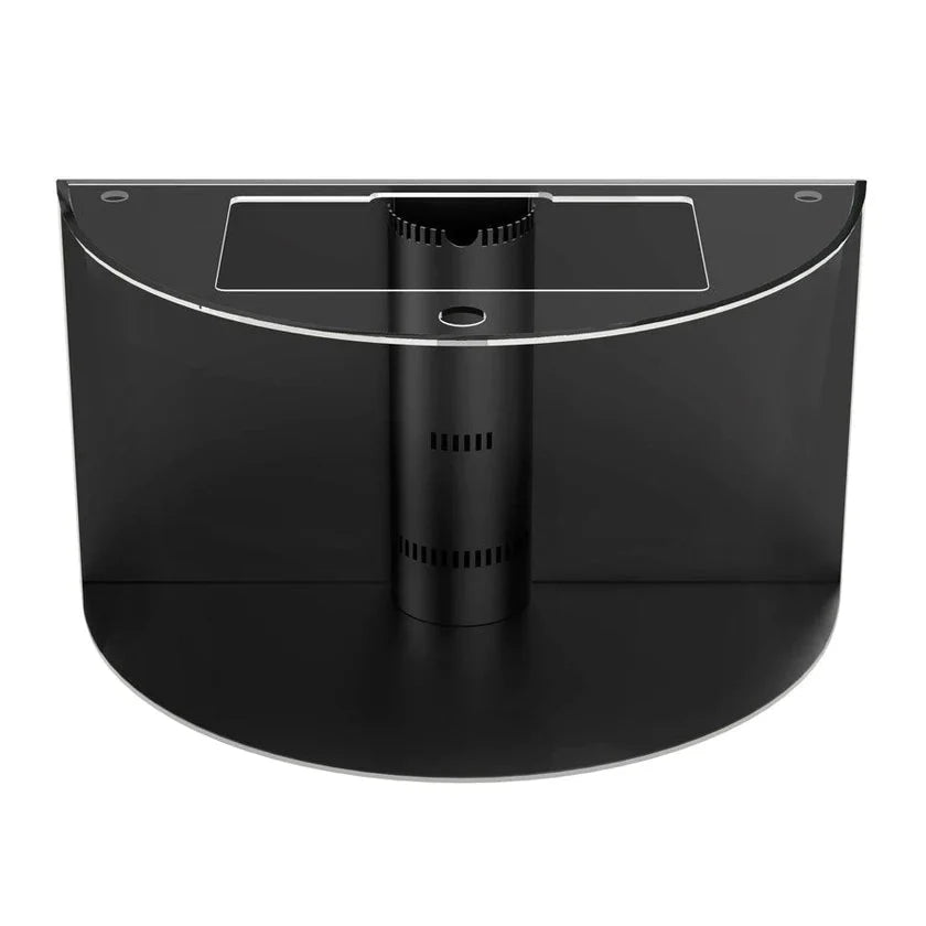 180 Gallon Half Cylinder Glass Reef-Ready Aquarium Set in Abyss Black