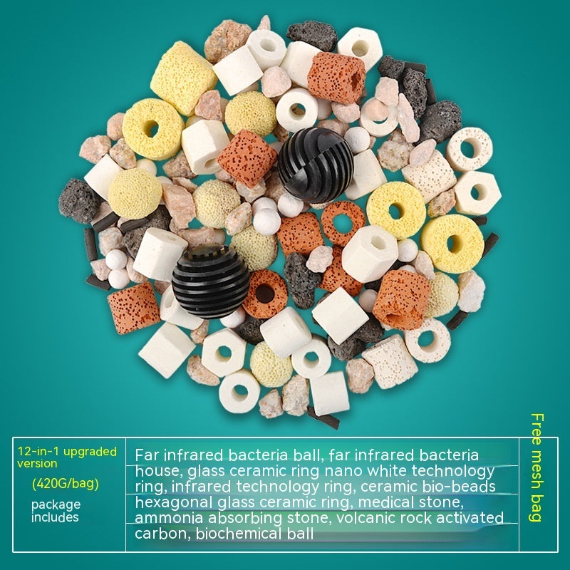 Fish Tank Filter Media Assortment- Activated Carbon, Ceramic Rings, Ammonia Remover & more