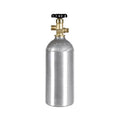Empty 2.5 lb aluminum CO2 cylinder with CGA320 valve