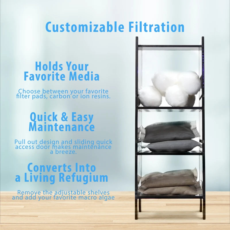 Innovative Marine NUVO Fusion Pro 2 14 Gallon AIO Peninsula Aquarium