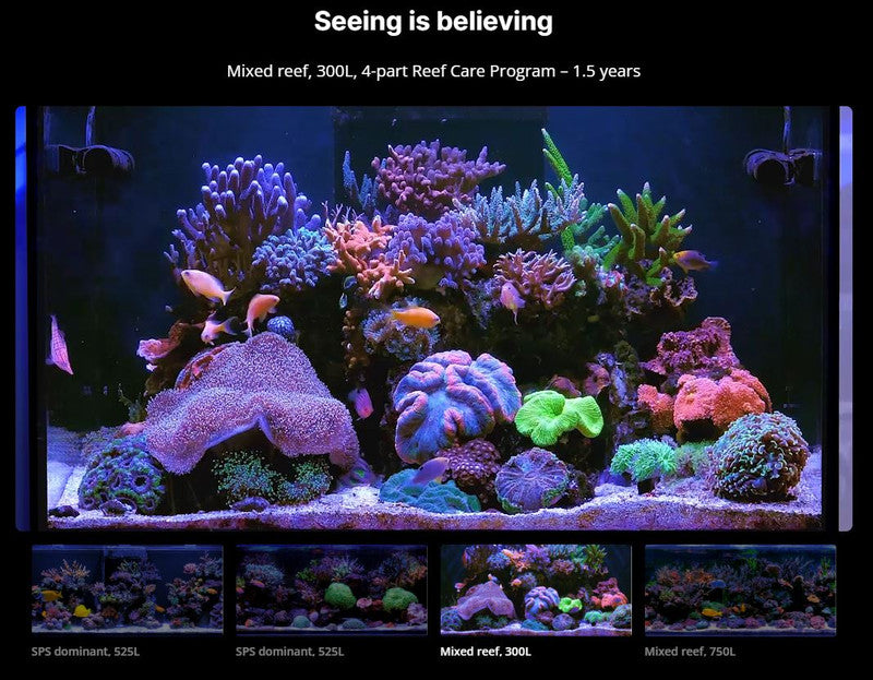 Red Sea Complete Reef Care 4-Part Dosing System – Large – Up to 160 Gallons