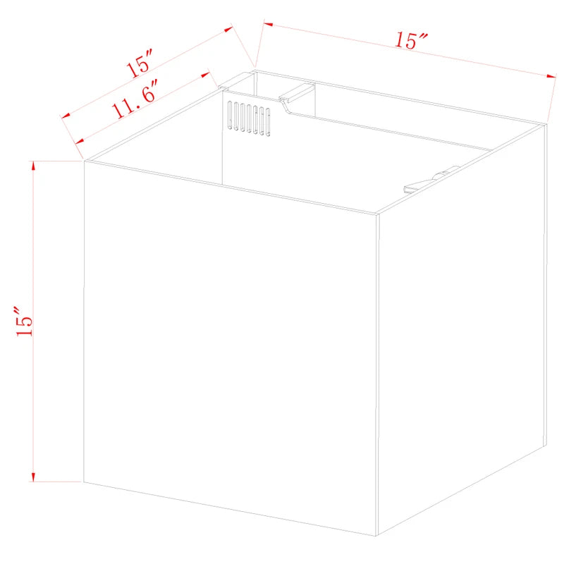 Innovative Marine 15 Gallon Fusion AIO Cube Aquarium | 0215-P
