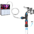 Infinity CleanSweep Classic Gravel Vacuum – Manual Aquarium Siphon Water Changer for Deep Substrate Cleaning