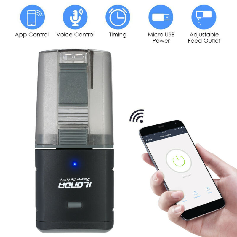 Infinity Essentials WiFi Automatic Fish Feeder – Smart App-Controlled Aquarium Feeding System (Remote Feeding & Scheduling)