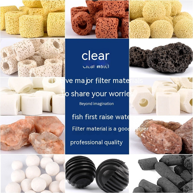 Fish Tank Filter Media Assortment- Activated Carbon, Ceramic Rings, Ammonia Remover & more