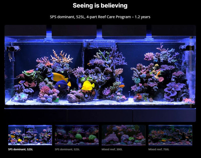Red Sea Complete Reef Care 4-Part Dosing System – Large – Up to 160 Gallons