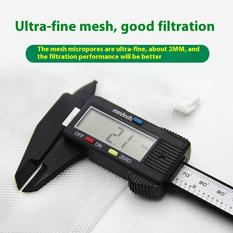 Resuasble  Aquarium Filer Media Bags- Polyester Mesh with Zipper (For Carbon, Bio Media, Resins & More)