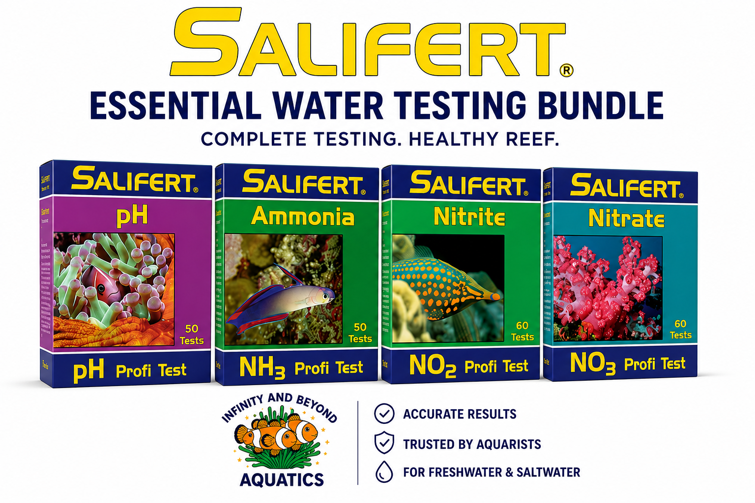 Aquarium Water Test Kit Bundle Nitrate Ammonia Nitrite