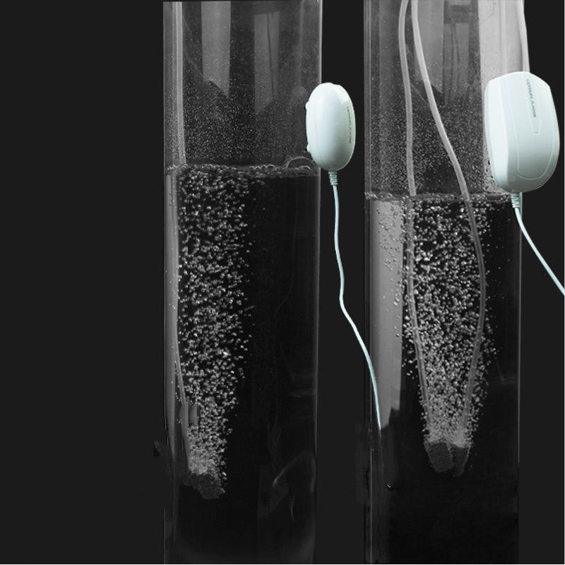 Portable USB Emergency Air Pump for Fresh & Saltwater Aquarium Single & Double Air Outlet Options.