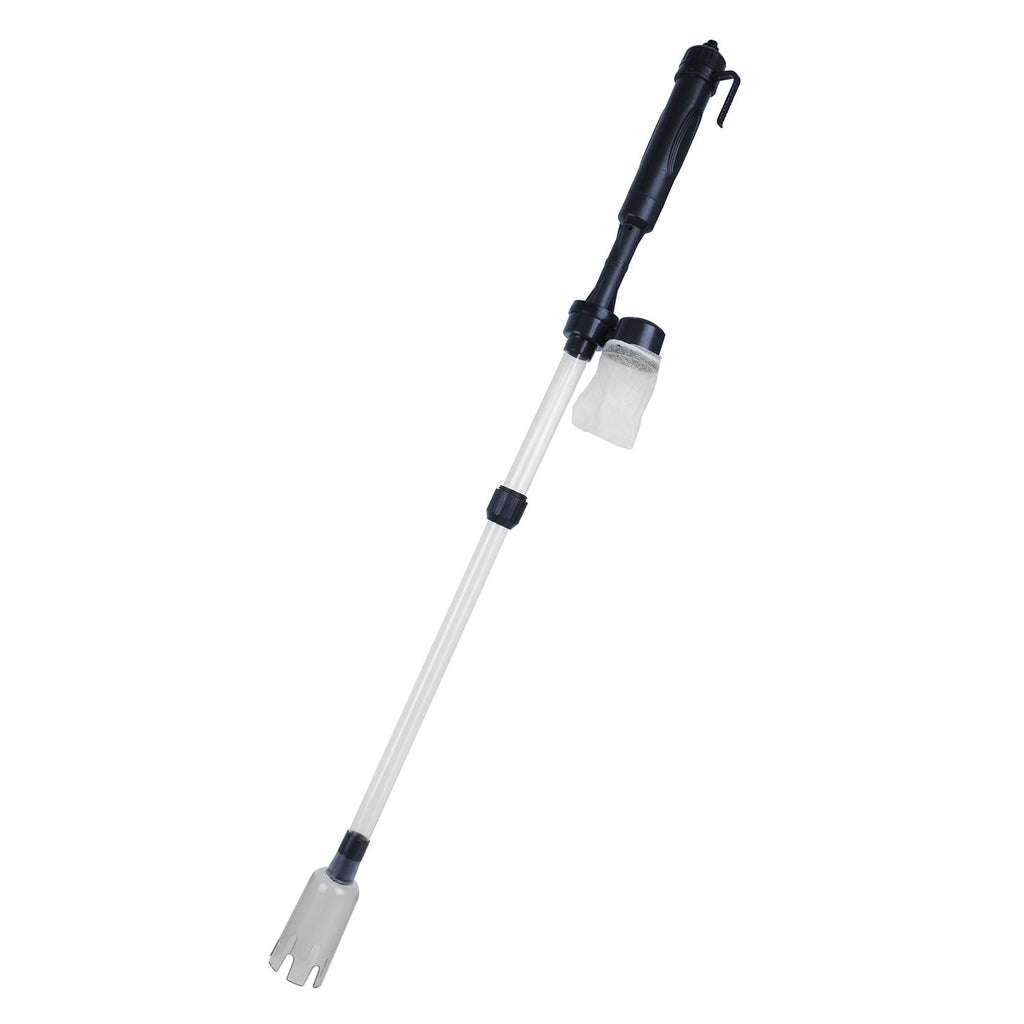 Infinity Essentials Battery-Powered Gravel Vacuum – Quick Clean Aquarium Siphon