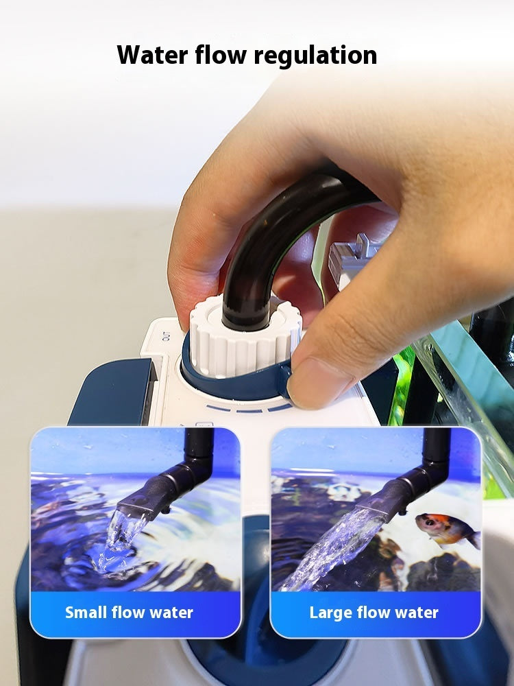 Smart Hang On Back Aquarium Filter Multi Stage Filtration For Freshwater and Turtle Tanks