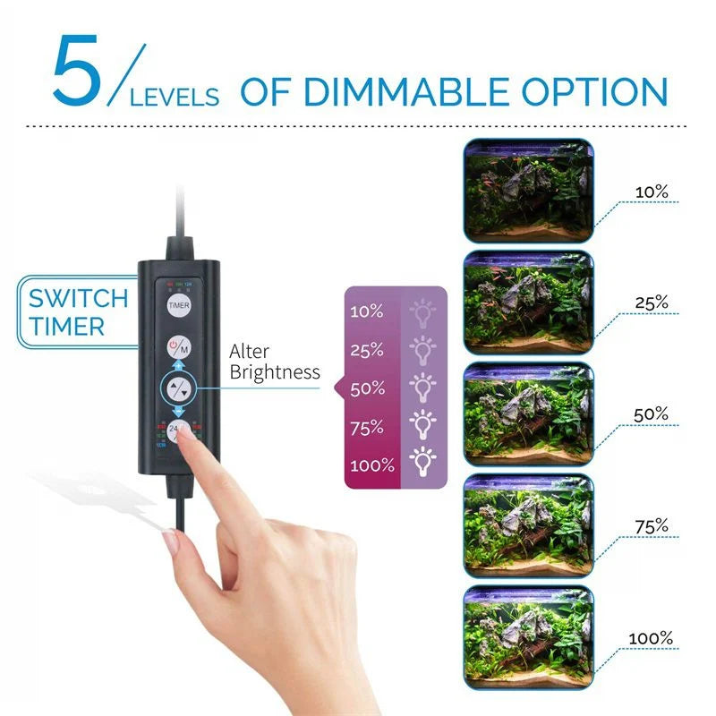 Hygger Nature Full-Spectrum LED Aquarium Light
