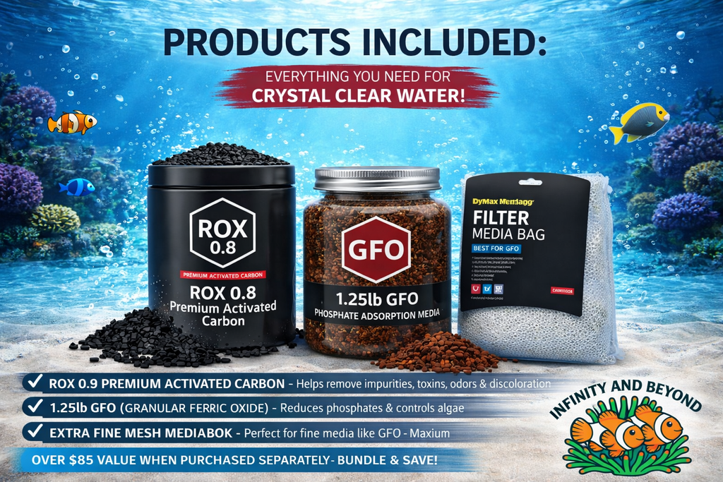 Aquarium Carbon & GFO Filtration Bundle for Reef and Freshwater
