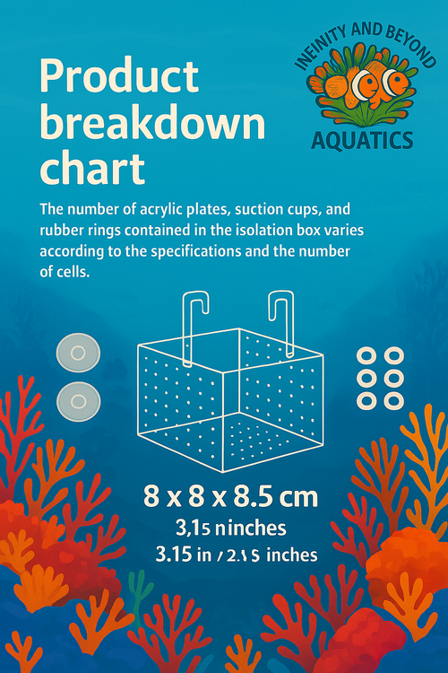 Aquarium Fish Breeding Isolation Box – Fry Hatchery, Baby Fish Incubator & Tank Divider for Guppies, Betta, Shrimp & Reef Fish