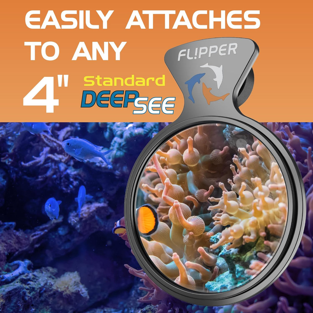DeepSee Viewer Black 4" - Orange Filter
