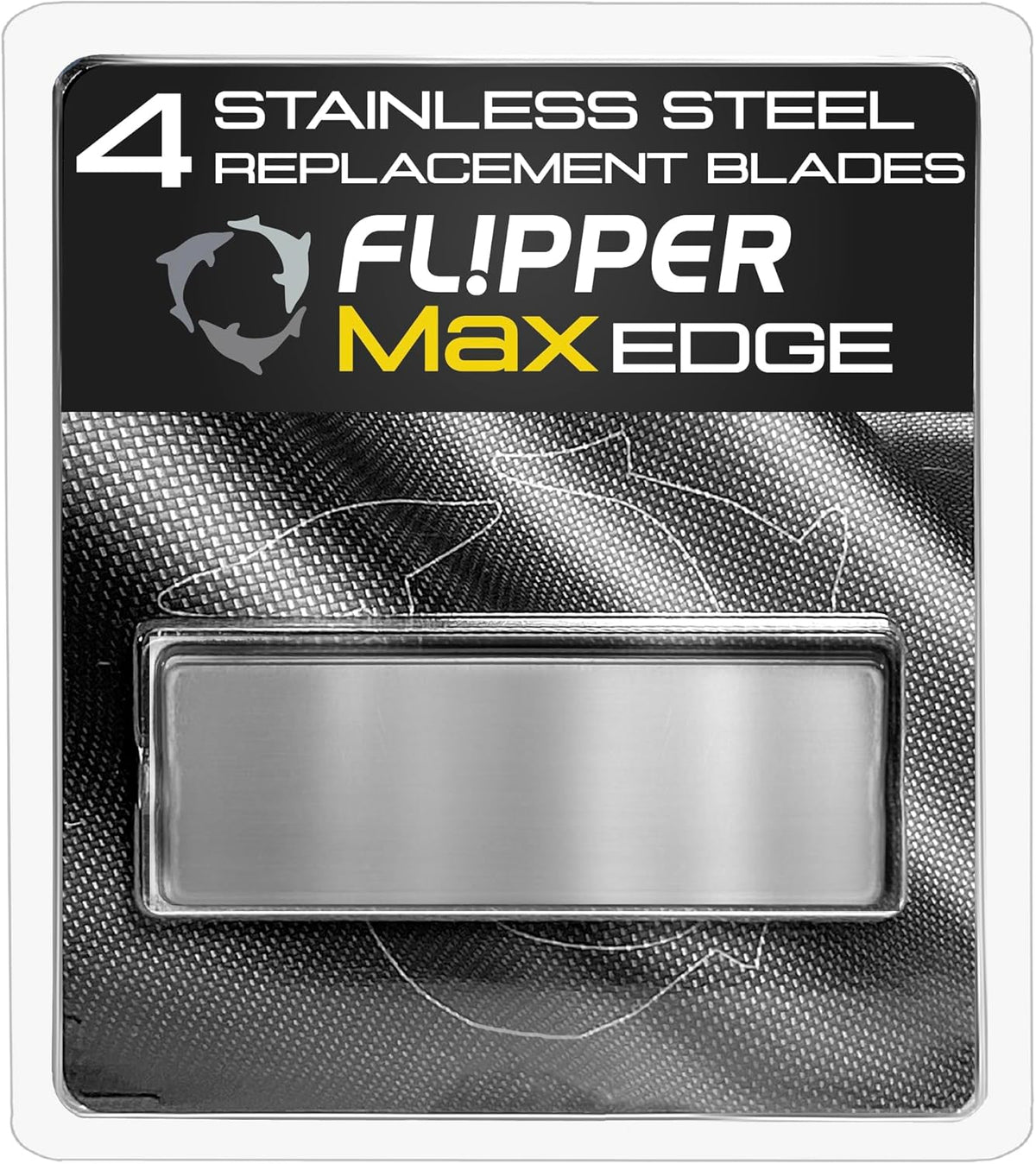 Flipper Edge MAX Stainless Steel Replacement Blades 4 Pack