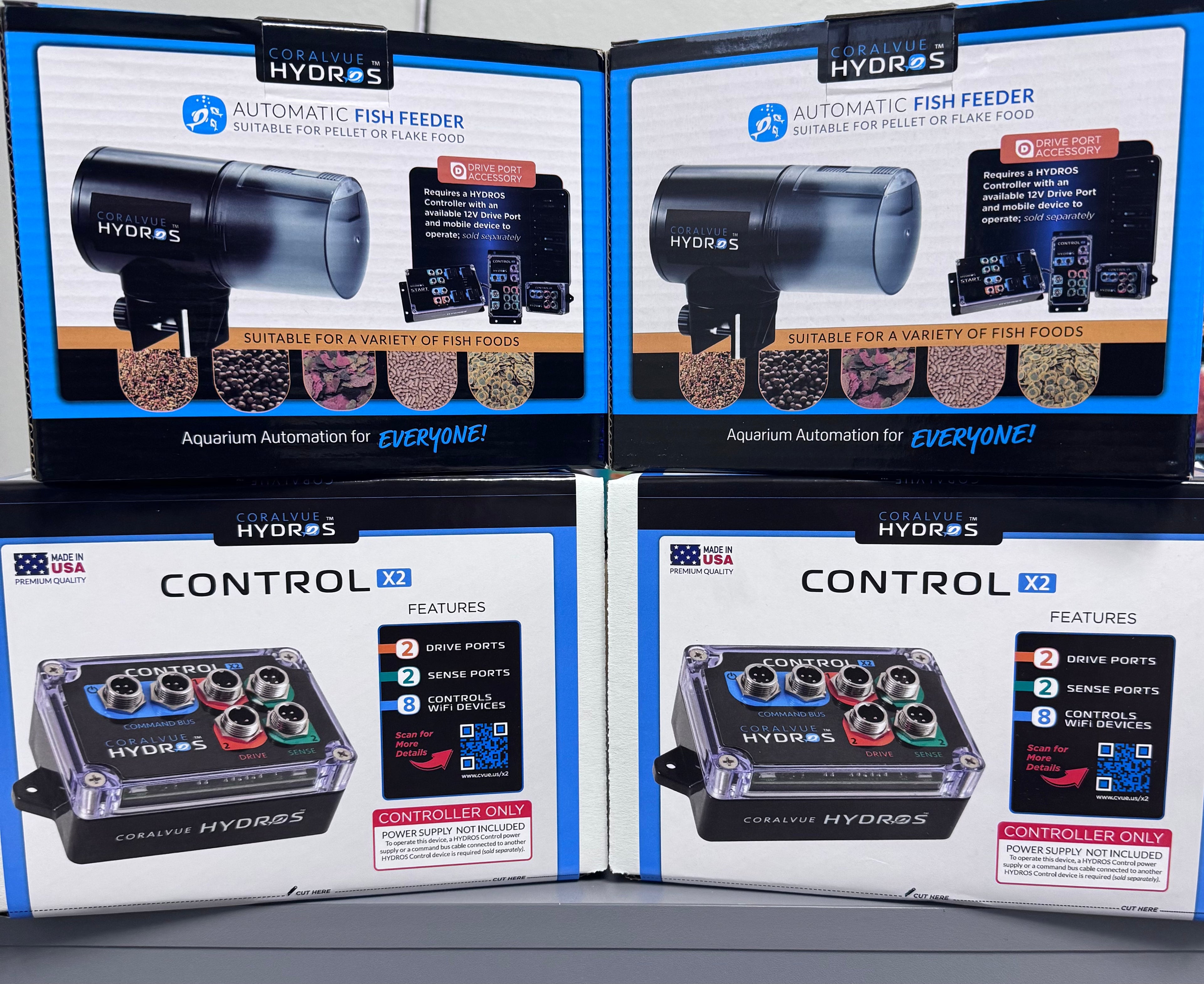 HYDROS Smart Auto Feeding Bundle – X2 Controller + Drive Port Feeder