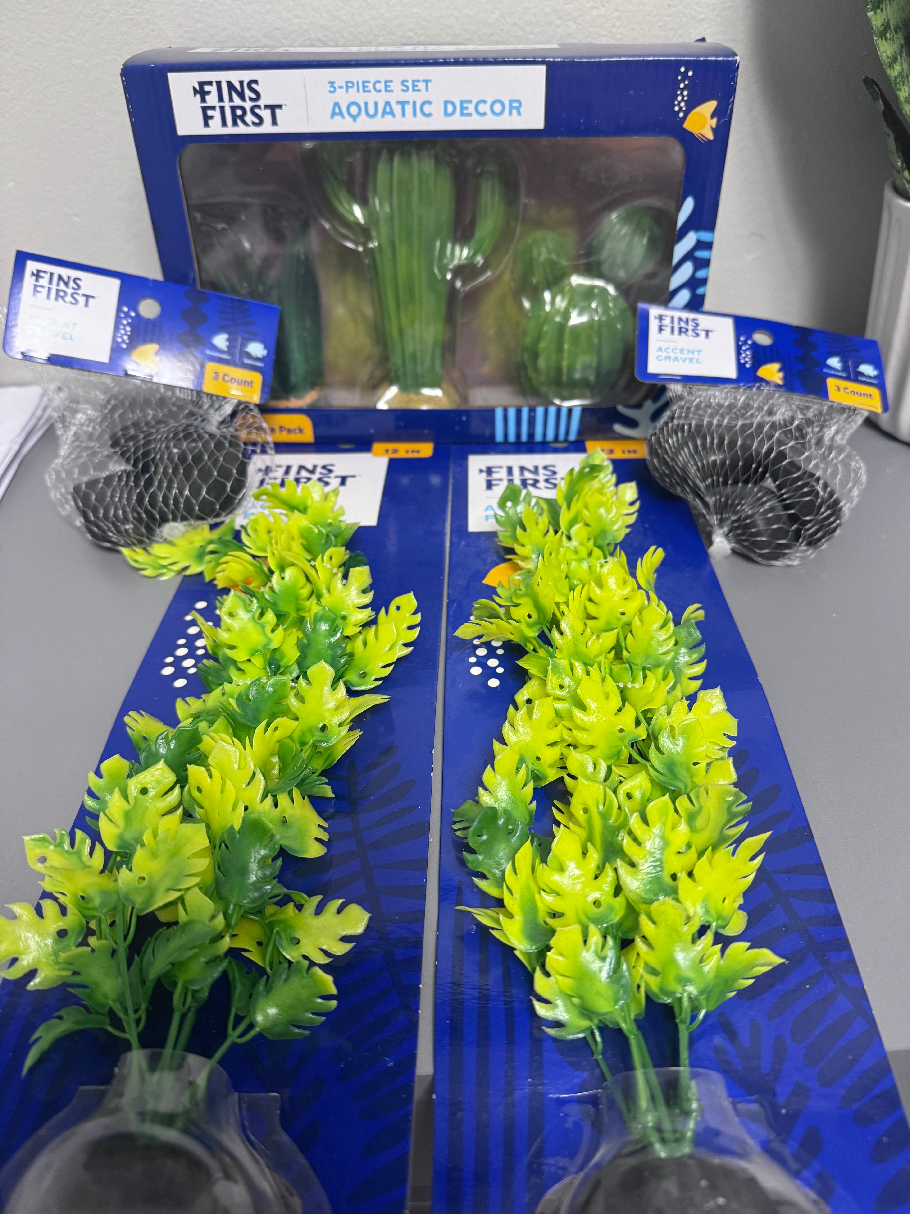 Infinity Desert Oasis Aquarium Decor Bundle Featuring Fins First Decor