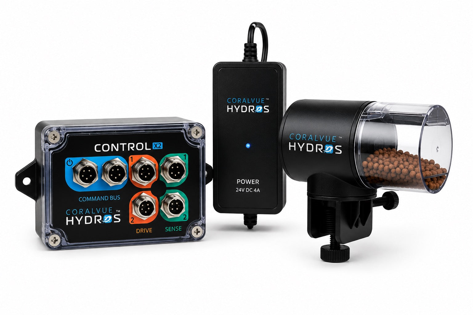 HYDROS Smart Auto Feeding Bundle – X2 Controller + Drive Port Feeder