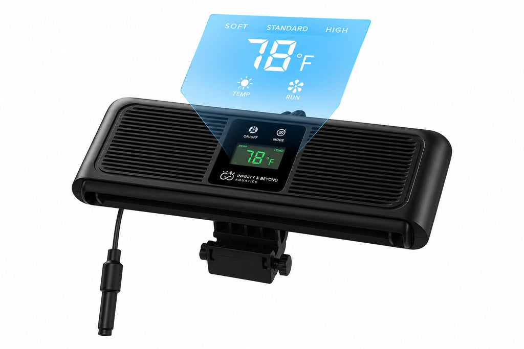 Infinity SmartTemp Aquarium Cooling Fan with Digital Thermometer
