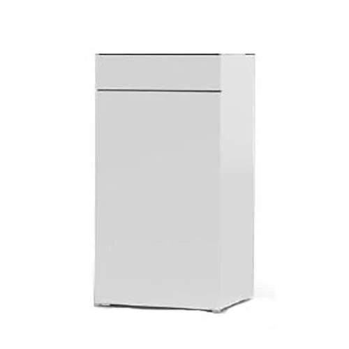 JBJ Rimless Flat Panel 25 Gallon All-in-One Aquarium with White Stand