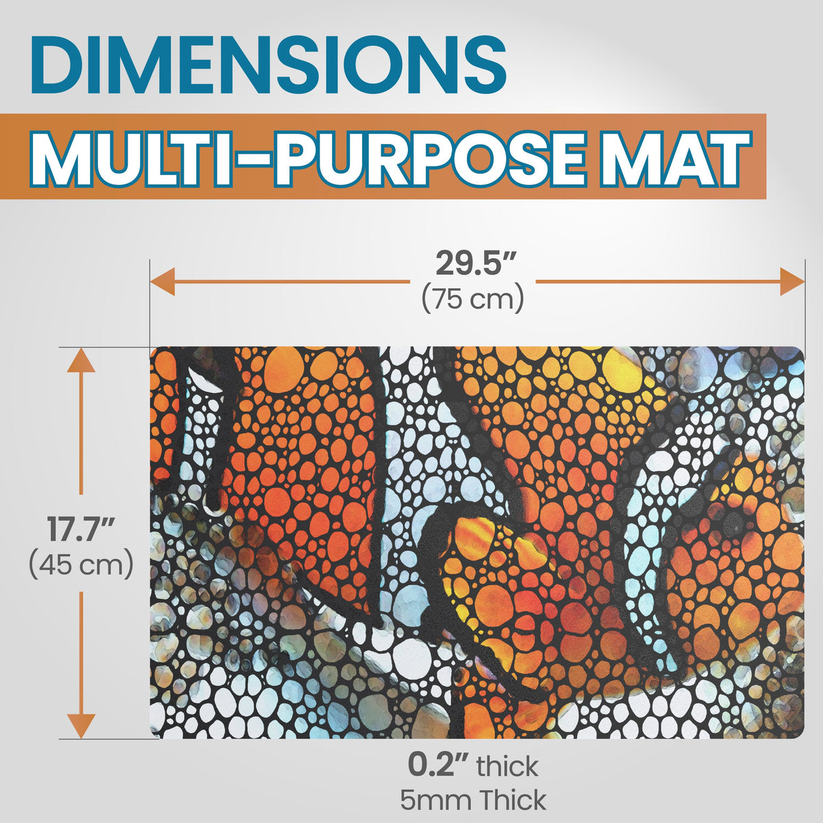 Flipper Aquarium Mat with Clownfish Artwork