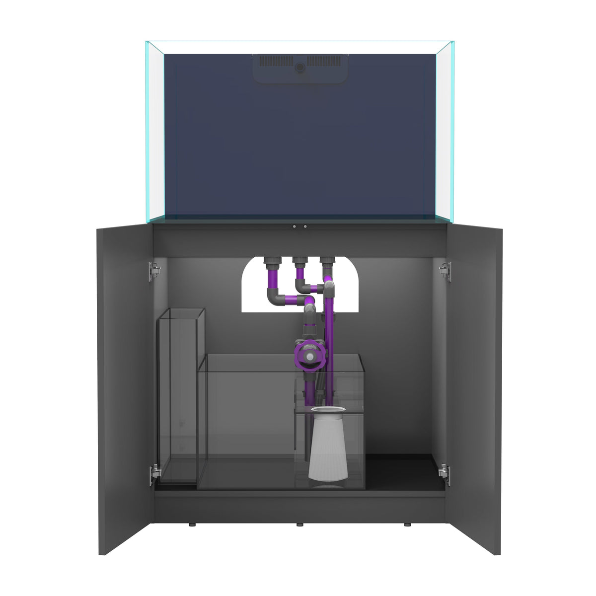 OPUS G2 300 Slim-Line with Grey Cabinet  (Aquarium, Plumbing, Sump & Stand Kit)
