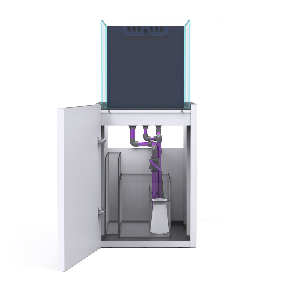 OPUS G2 200 Pro-Line with White Cabinet (Aquarium, Plumbing, Sump & Stand Kit)