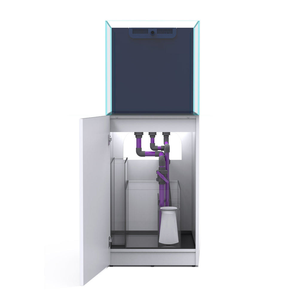 OPUS G2 200 Slim-Line with White Cabinet (Aquarium, Plumbing, Sump & Stand Kit