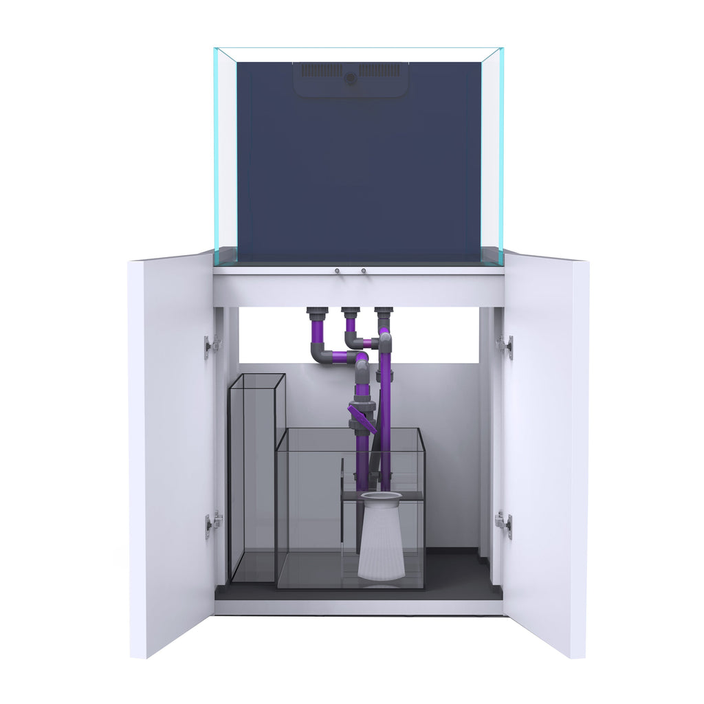 OPUS G2 250 Pro-Line with White Cabinet (Aquarium, Plumbing, Sump & Stand Kit)