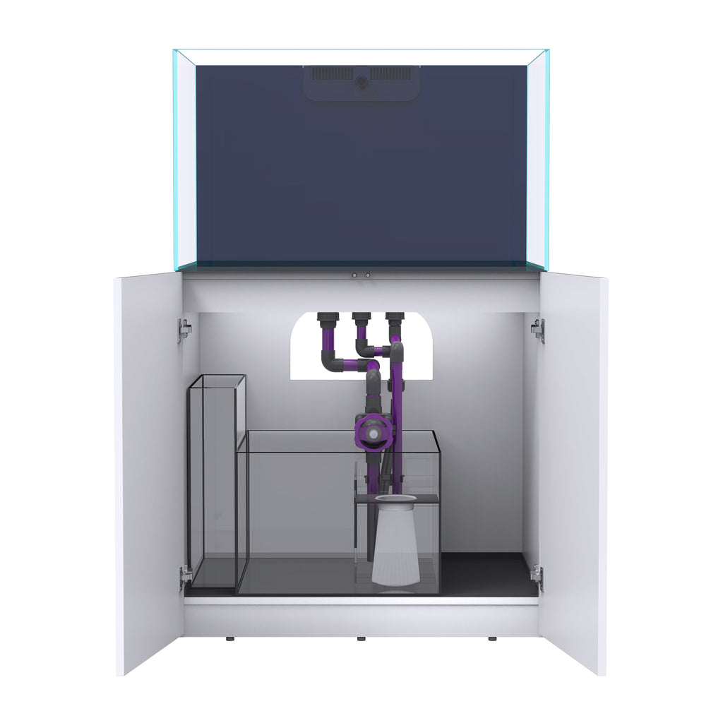 OPUS G2 300 Slim-Line with White Cabinet (Aquarium, Plumbing, Sump & Stand Kit)