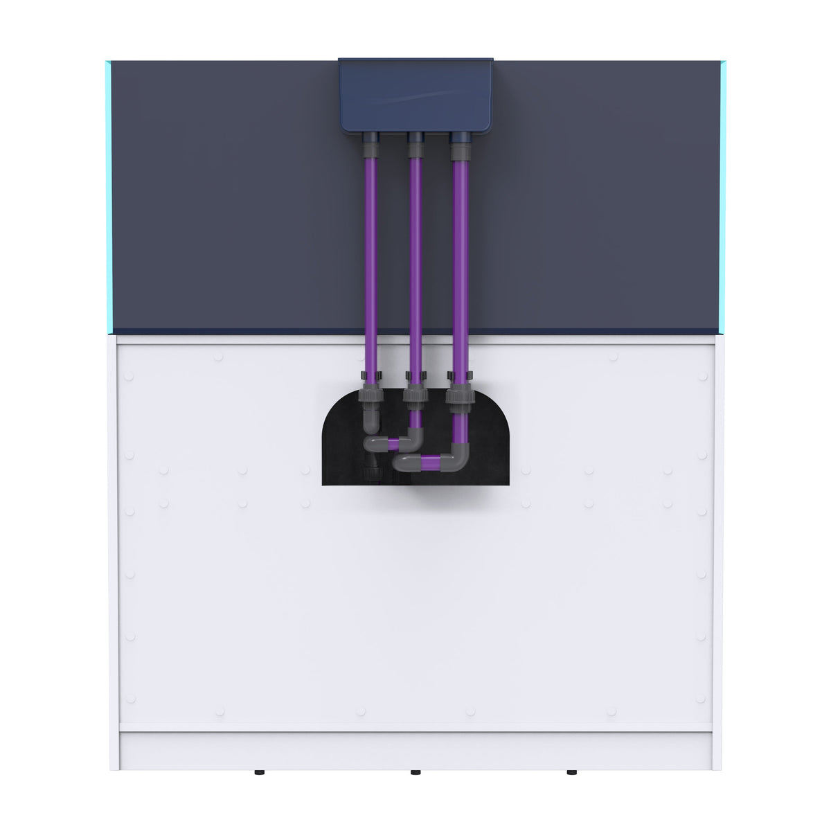 OPUS G2 440 Slim-Line with White Cabinet  (Aquarium, Plumbing, Sump & Stand Kit)