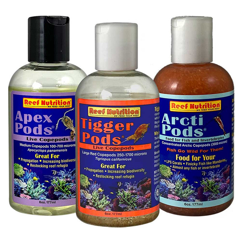 Reef Nutrition POD PACK Multiple Copepod Pack – 3 x 6 oz