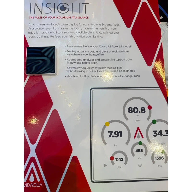 AvidAqua InSight Pro 4″ Touchscreen Display & Room Air Monitor for Neptune Apex