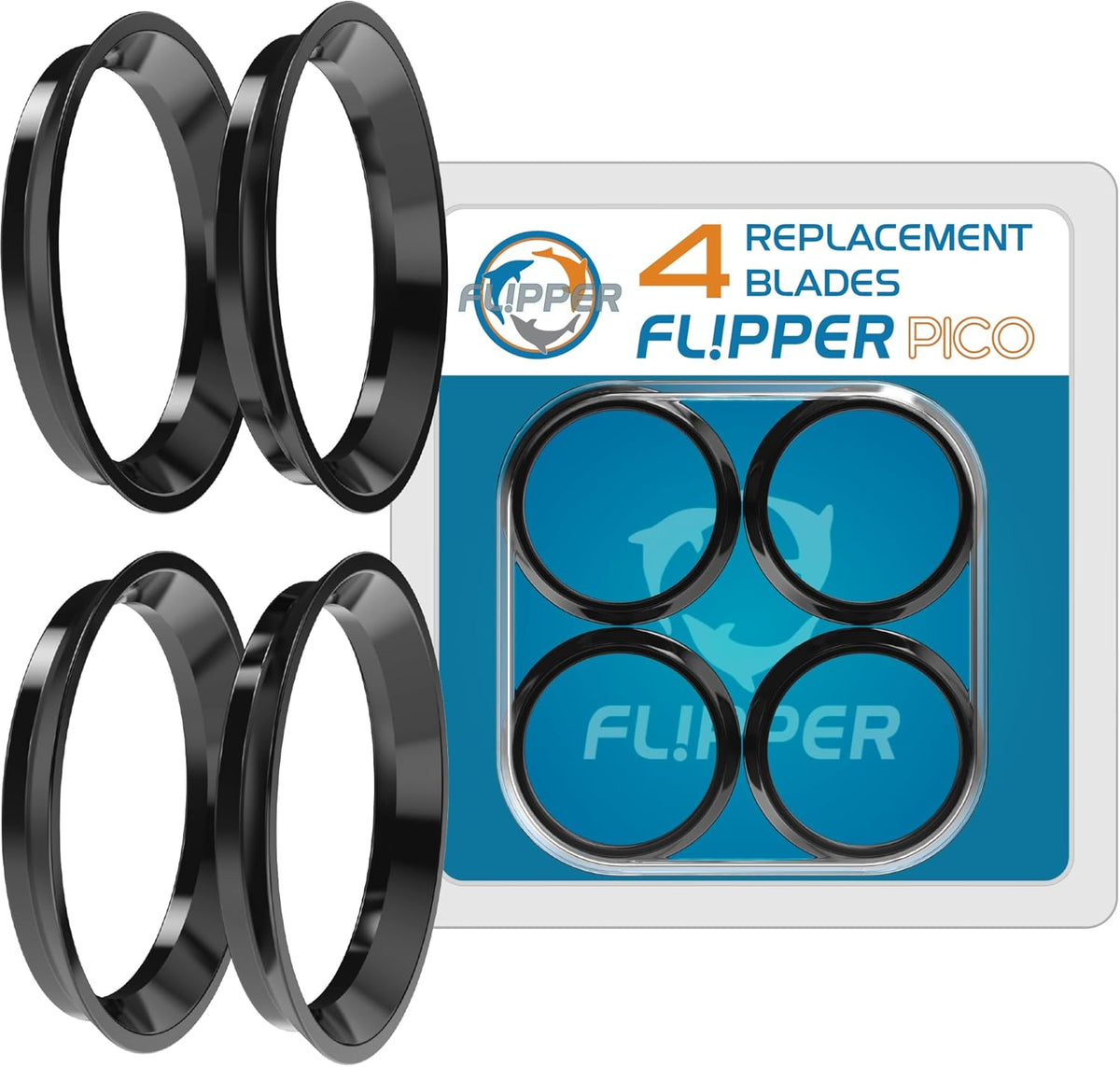 Flipper Pico 2 in 1 Aquarium Magnet Cleaner Replacement Blades 4 Pack