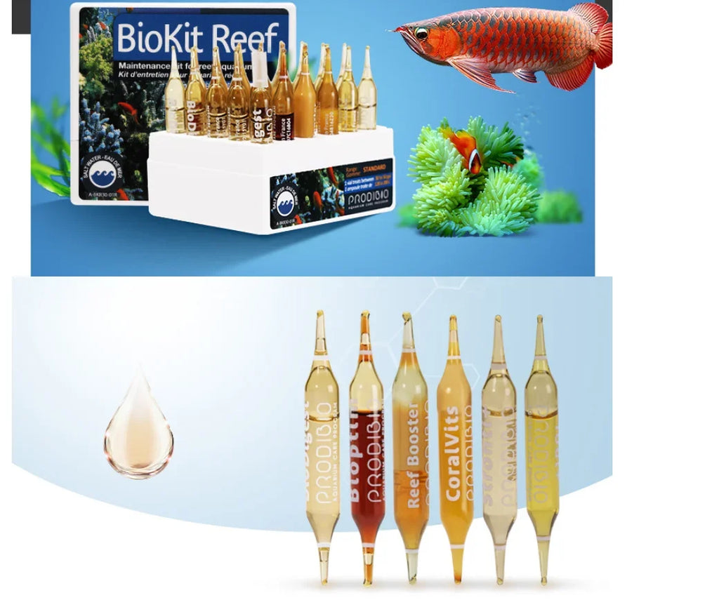 PRODIBIO BioKit Reef 6 in 1 Aquarium Maintenance Kit System (30 Vials)