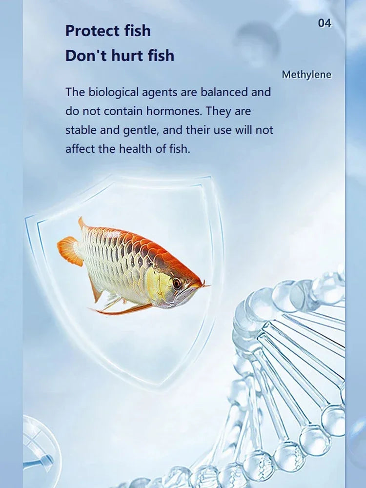 Methylene Blue Aquarium Water Purifier 235mL Antibacterial & Healing Solution for Fish Health and Bacterial Control