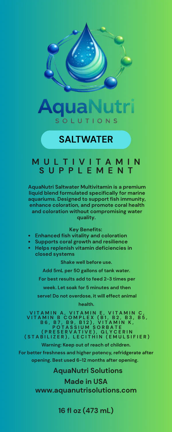 Infinity Reef Nutrition Bundle Powered by AquaNutri Saltwater Multivitamin + Vita-C+