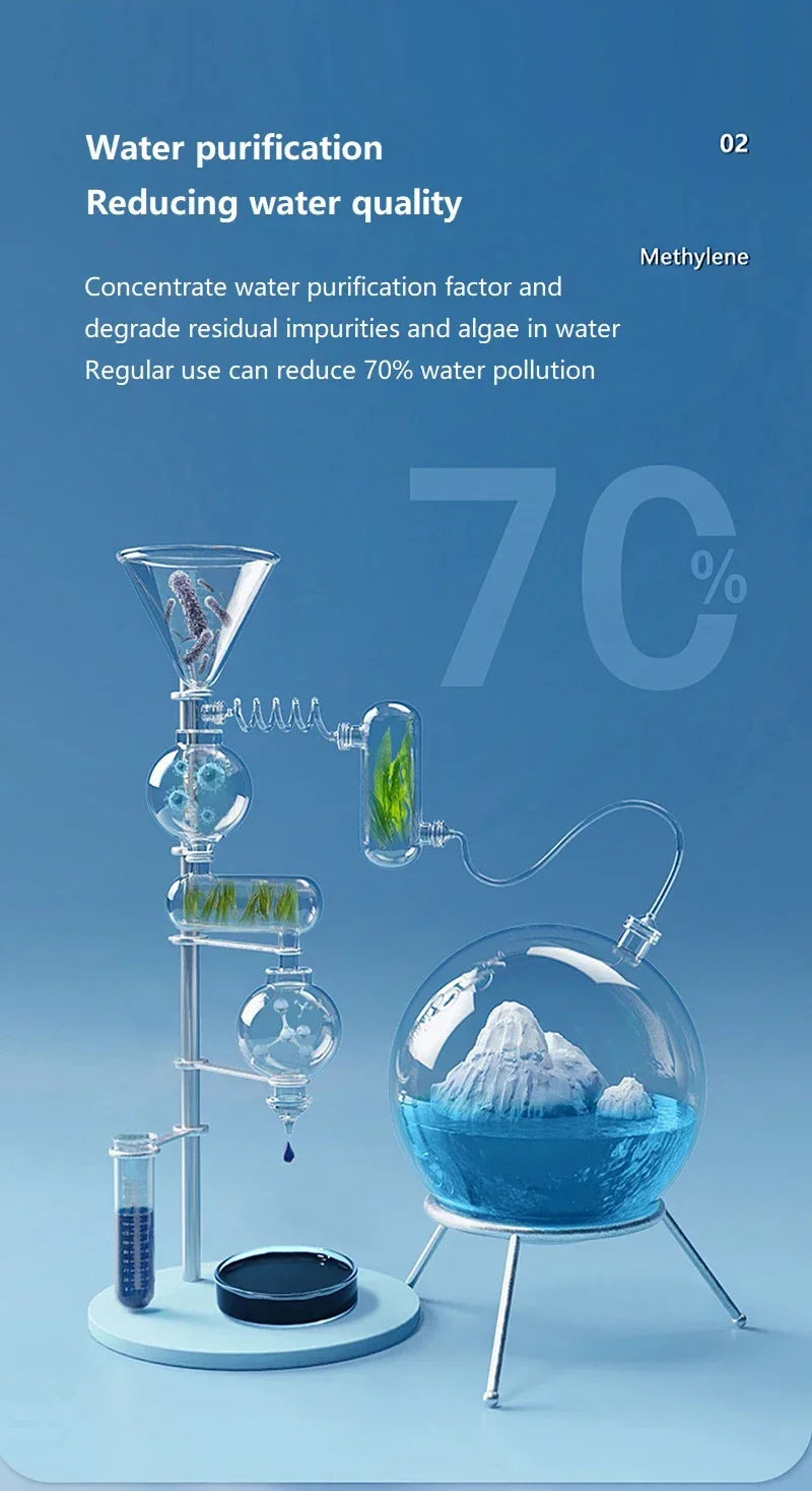 Methylene Blue Aquarium Water Purifier 235mL Antibacterial & Healing Solution for Fish Health and Bacterial Control