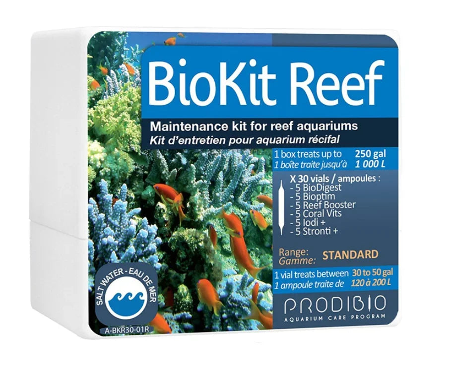 PRODIBIO BioKit Reef 6 in 1 Aquarium Maintenance Kit System (30 Vials)