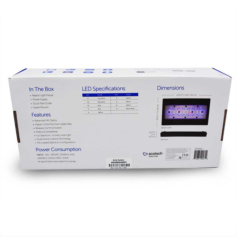 EcoTech Marine Radion XR30 G6 Blue LED Reef Light