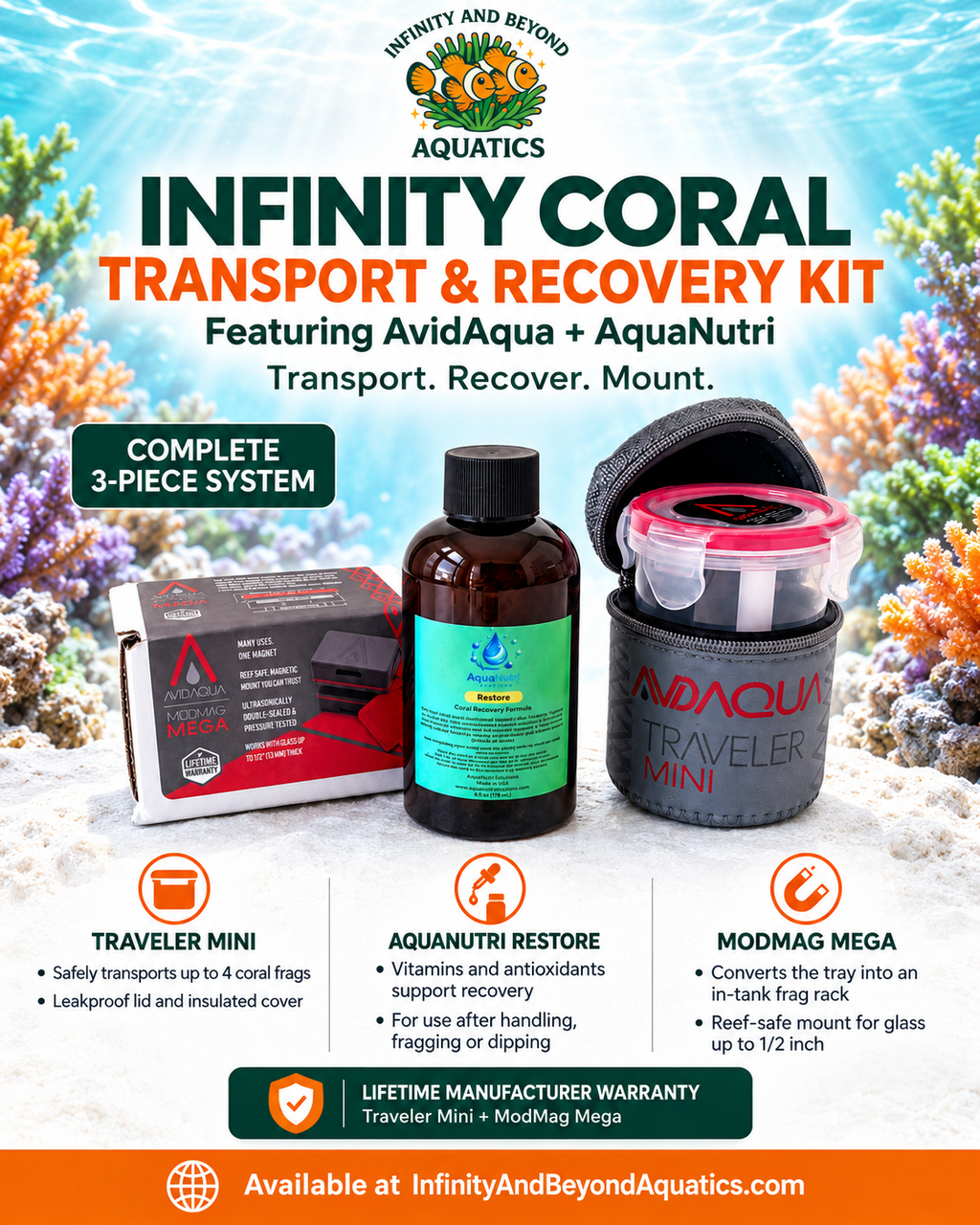 Infinity Coral Transport & Recovery Kit