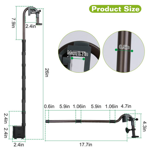 3- Stage External Canister Filter- 600L/H (158 GPH) For Freshwater & Saltwater Aquariums (20-40 Gallons)