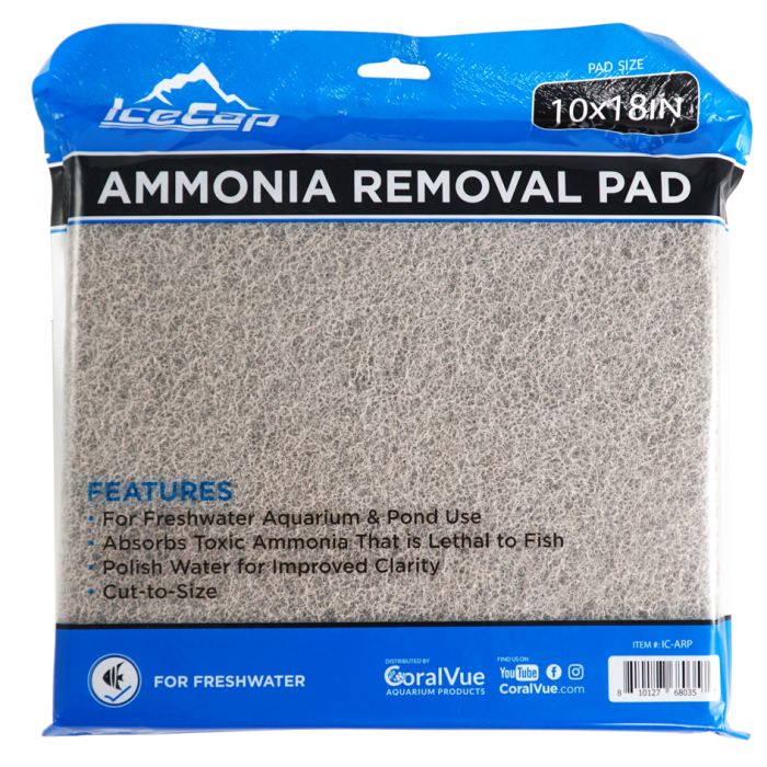 IceCap Ammonia Removal Filter Pad 10" x 18" Cut to Size Aquarium Filter Media