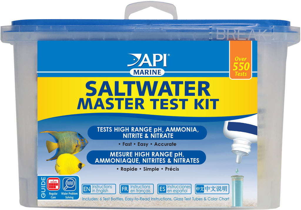 API Saltwater Master Test Kit  Ammonia, Nitrite, Nitrate & pH Testing