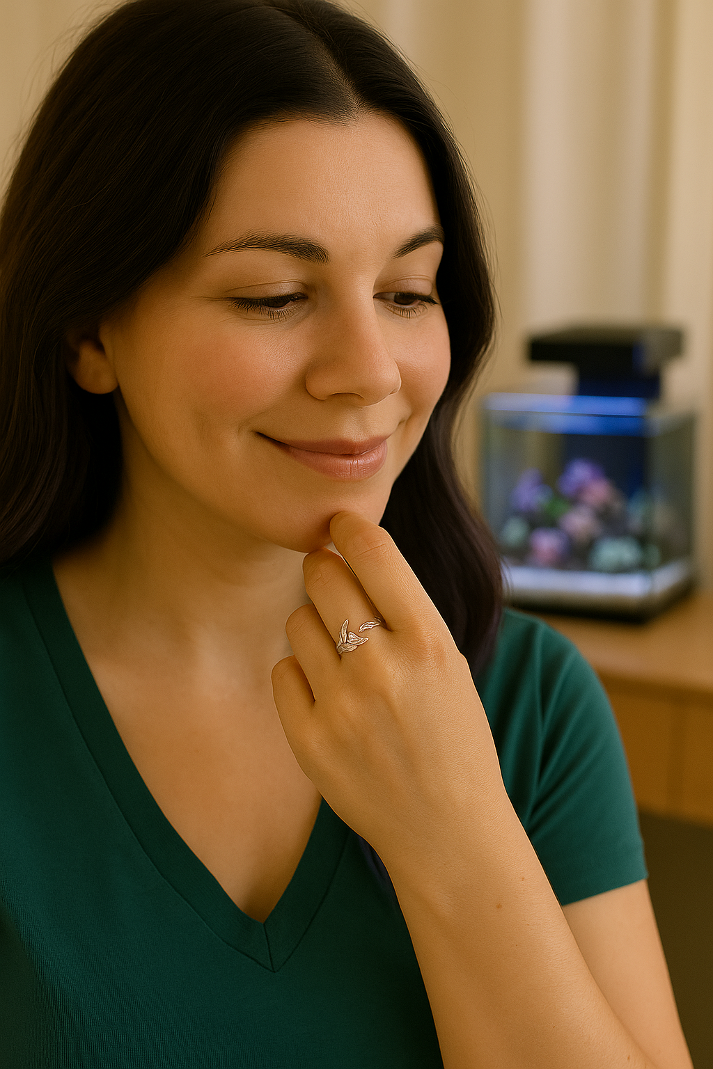 Pearl Fish Little Finger Ring – French Simplicity Collection